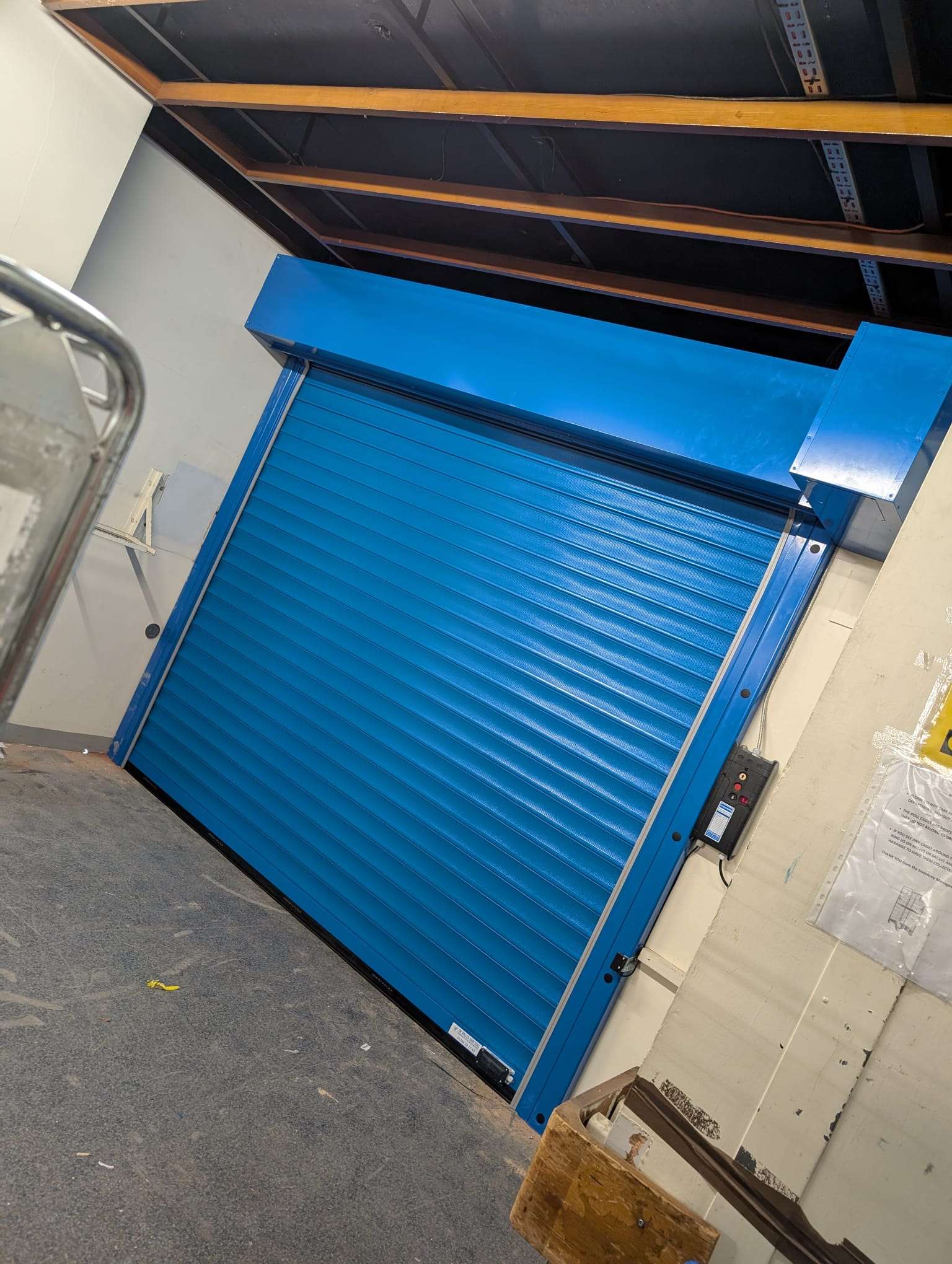 Industrial shutter installation